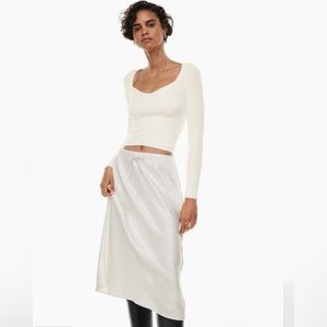 Aritzia Tuscany sweater in light birch